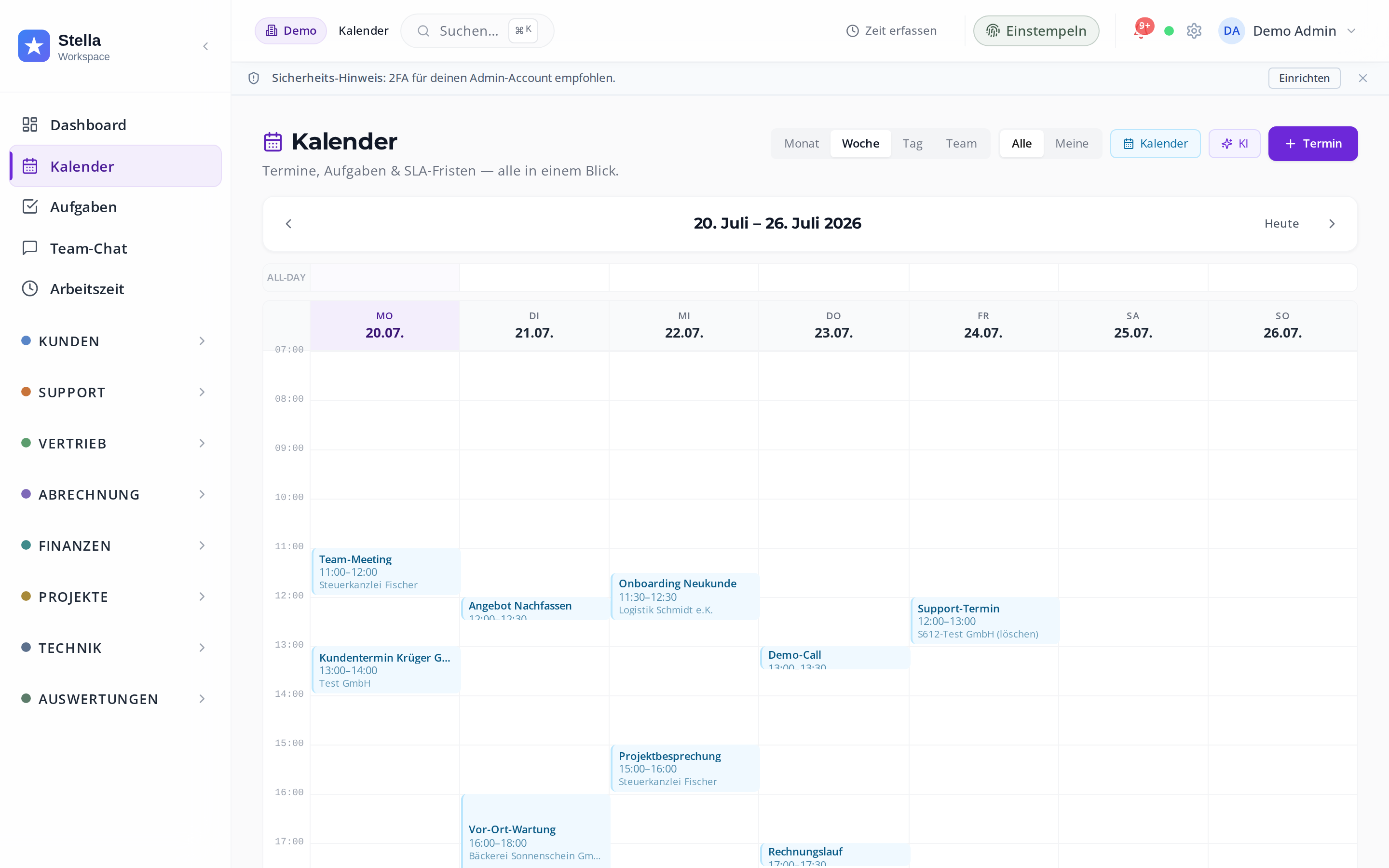 Stella Workspace — Schulung & Seminare
